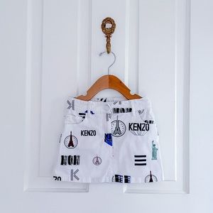 Kenzo Paris Print Skirt